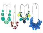 Assorted Department Store Brand Beaded and Enamel Color Necklaces (40 pieces lot)