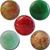 Wholesale Round Semi Precious Stone Cabochon - 20mm, available in Epidot, (Jade $2.00 extra) Red Quartz, Aventurine & Unikite.