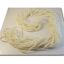 Wholesale Strung Pearls Temporally strung pearls 4mm on 60" length strands.