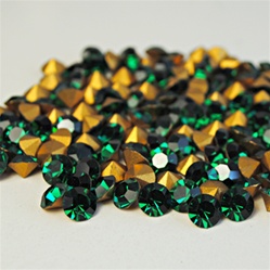 Wholesale Austrian Swarovski Crystal Art.1100 Emerald, 6mm, 29ss (360pcs. minimum)