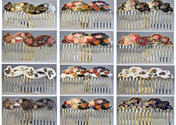 Cloisonne  Hair Combs, Assorted styles and colors, unique, rare, vintage