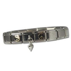 Italian Styled Link Charm Bracelet