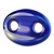 Vintage Japanese Glass Bead Blue lapis 2 holed bead, 16x22mm, 10 pcs minimum)