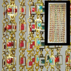Vintage Assorted Enamal Necklaces (1dozen)