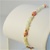 Genuine Coral Tulip Bracelet Elegant bracelet with coral & mother of pearl beads, 7 "