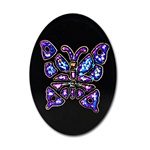 wholesale Vintage Black Glass Stone Dazzling butterfly embedded inside, 18x13mm.(12 pcs minimum)
