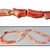 Wholesale Coral Beads Genuine branch coral beads, 8mm-12mm, sold by the strand, (44 beads per strand).