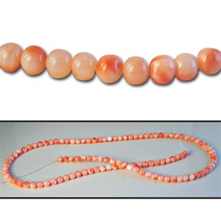Wholesale Coral Beads Genuine coral beads, 4.5mm-5mm, sold by the strand, (108 beads per strand).