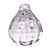 Lucite Crystal Pendant Drop 35X26, Pendant/Earring