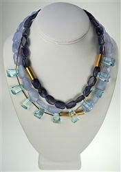 Tangled Up in Blue Necklace