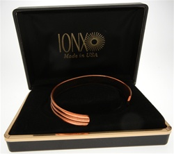 IONX Copper Cuff Bracelet in Original Box, Made in USA