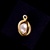 Single Pearl Eye Pin drop pearl
