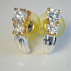 Wholesale Gold Silver CZ Earrings