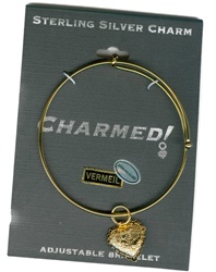 Sterling Silver, Charmed Bracelet, Exclusive Waliga Original! Heart