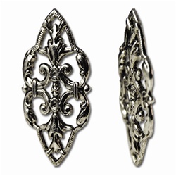 Nickel Plated Filigree Finding