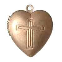 Heart Locket with cross