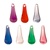 Lucite Asst. Color Crystal Pendant Drop - 28X11, Pendant/earring