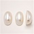 Plastic Oval Flatback Cabochon Pearl