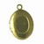 Oval Locket - 16mm x 11mm. With a 8mm x 6mm oval recess.