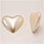 Plastic Heart Flatback Cabochon Pearl