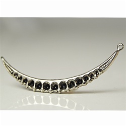 Wholesale nickel plated finding with loop on end.