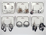 Assorted Department Store Brand Silver Earrings (40 pairs lot)
