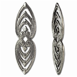 Nickel Plated Filigree Finding