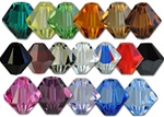 Swarovski Art. 5301 Bicone Crystal Bead - 5mm- Available in 16 colors, emerald, jonquil, peridot, lt. colorado topaz, smoked topaz, jet, siam, crystal, crystal ab, hyacinth, jet hematite, rose, amethyst, violet, siam, sapphire & lt. sapphire