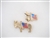 Americana Donkey and Small Donkey with Flag Pins