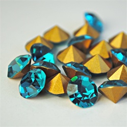 Wholesale Austrian Swarovski Crystal Art. #1100 Blue Zircon, 11mm. (72pcs. minimum)