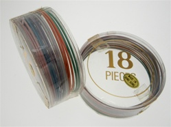 Kiddie 18pc Bangle Bracelets in Assortment of 6 Colors