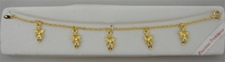 Children's Guardian Angel Charm Bracelets, Gold Plated, Carded