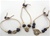 Beaded Cord Bracelets in Navy/Ivory, 3 Assorted Styles