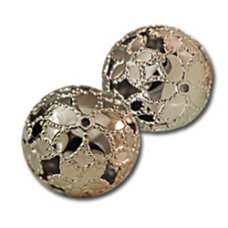 Nickel Filigree Bead
