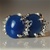 Sterling Silver Blue Onyx Earrings