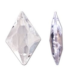 Lucite Crystal Pendant Drop 62X39, Pendant/earring