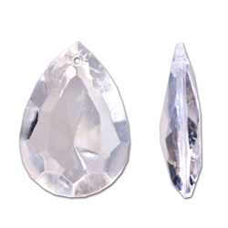 Lucite Crystal Pendant Drop 38x28, Pendant/earring