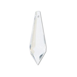 Lucite Crystal Pendant Drop 30X9, Earrring/Pendant Component
