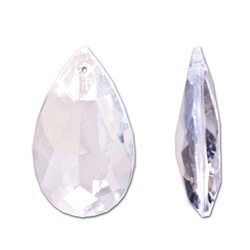 Lucite Crystal Pendant Drop 47X25mm, Pendant/earring
