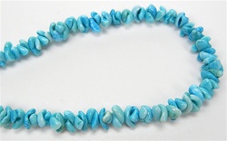 Turquoise Howlite Nuggets 8mm on the longest side, 16 inch strand