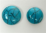Synthetic Turquoise Round Cabochons
