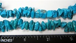 Simulated Turquoise Nuggets, 16 inches, temporary strung
