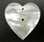 Mother of Pearl Heart Pendants Earrings with 2 holes