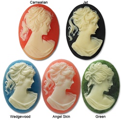 Lady's profile cameo
