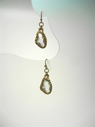 Genuine Chico's Crystal Gold Matt Earrings