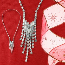Austrian Crystal Baguette Necklace