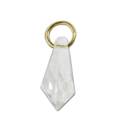Lucite Crystal Pendant Drop 17x8 Pendant/earring