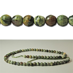 Genuine Ryolite Faceted Beads