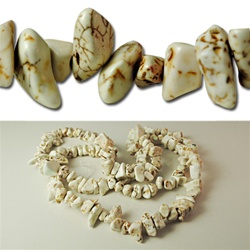 Genuine Magnesite Nugget Beads