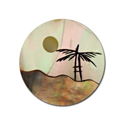 Wholesale Mother of Pearl & Abalone Disk Unique mother of pearl & abalone inlaid scene. 18mm. (6 pcs minimum)